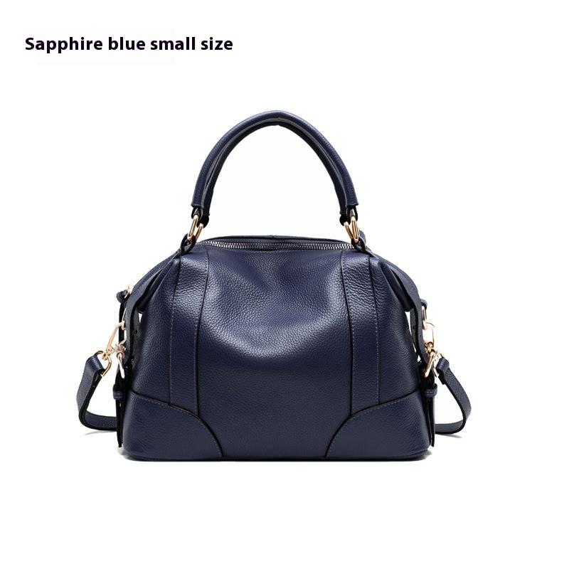 First Layer Cowhide Handbag Temperament Women's Handbag Women's Versatile Leather Shoulder Messenger Women's Bag