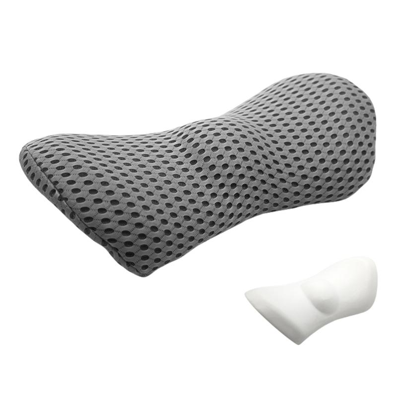 Back Support Pillow for Office and Car Seats 3D Curveds Lumbar Cushions with Washable Cover for Enhanceds Comfort
