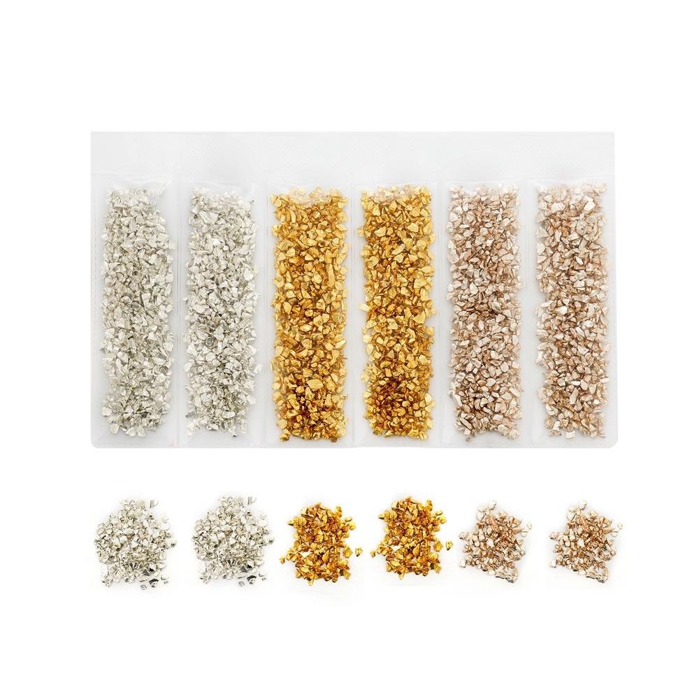 1 Set Multi-Color Mixing Nail Art Crushed Glass Stones Irregular Decoration for DIY Epoxy Resin Siliocne Mold Fillings Material