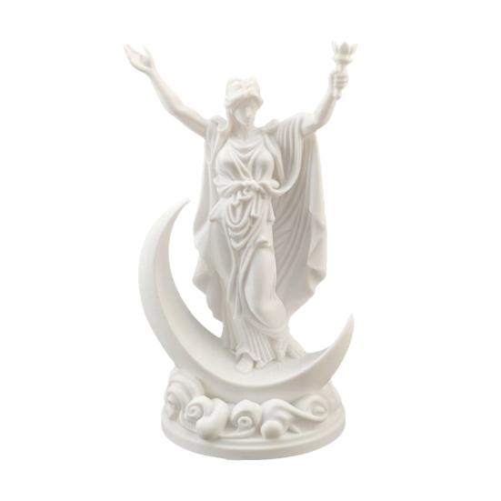 3D Printed Greek Goddess Figurine Crescent Goddess Statue
