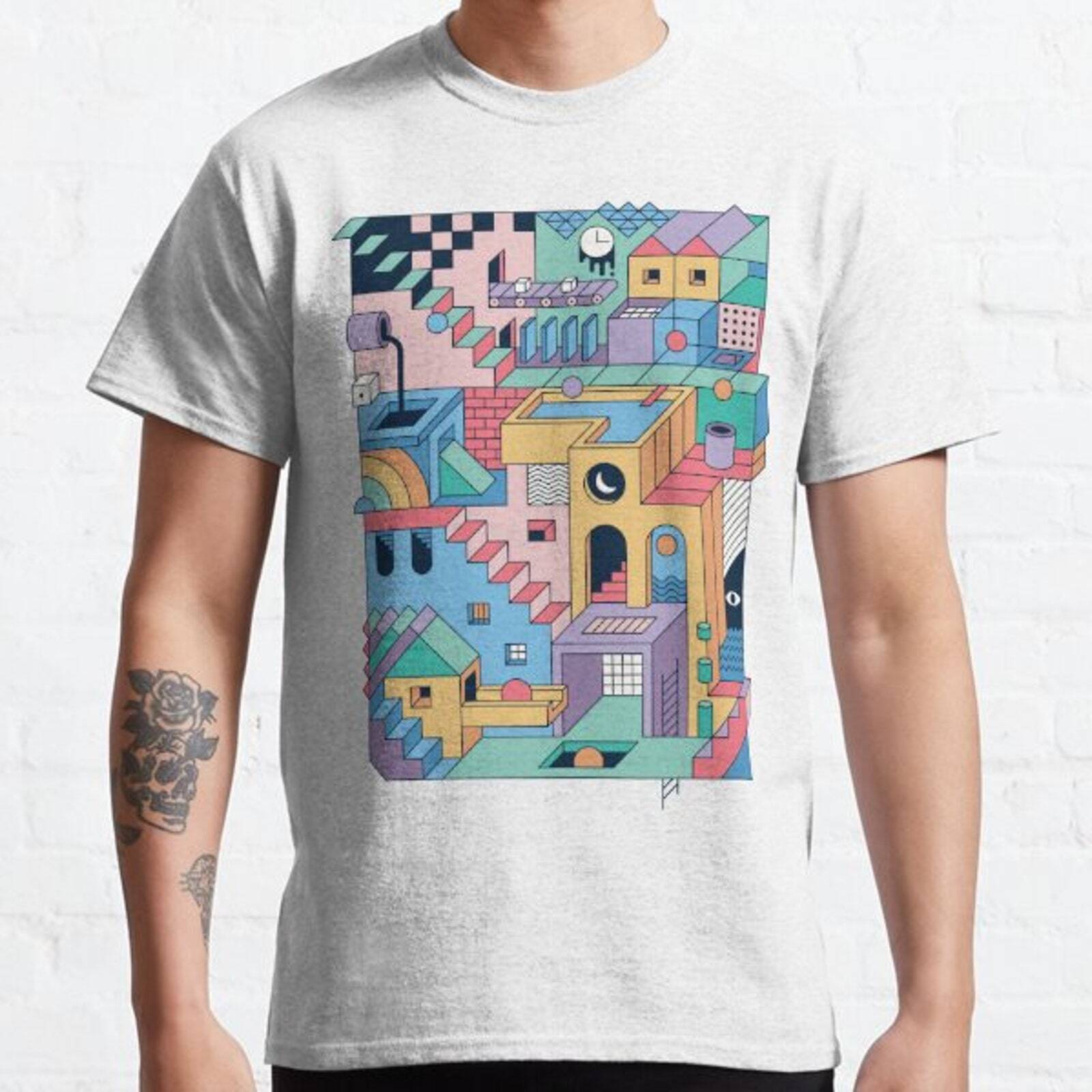 80s Escher Classic T-Shirt XXL