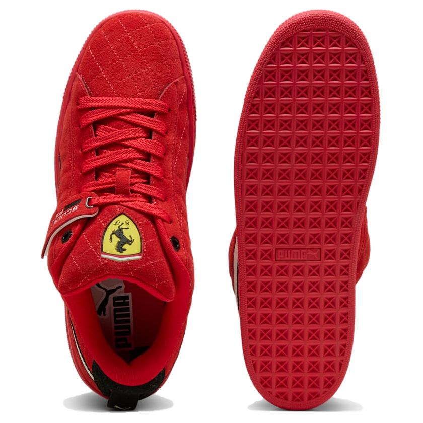 Scuderia Ferrari x Puma Suede XL Hero - Rosso Corsa Herren Sneaker Rot Warm-Weiß 308798-02