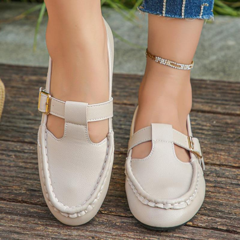 Fashion Retro T-strap Buckle Mary Jane Shoes Women Round Toe Block Low Heels Casual Flats Spring Autumn Girls Campus Shoes
