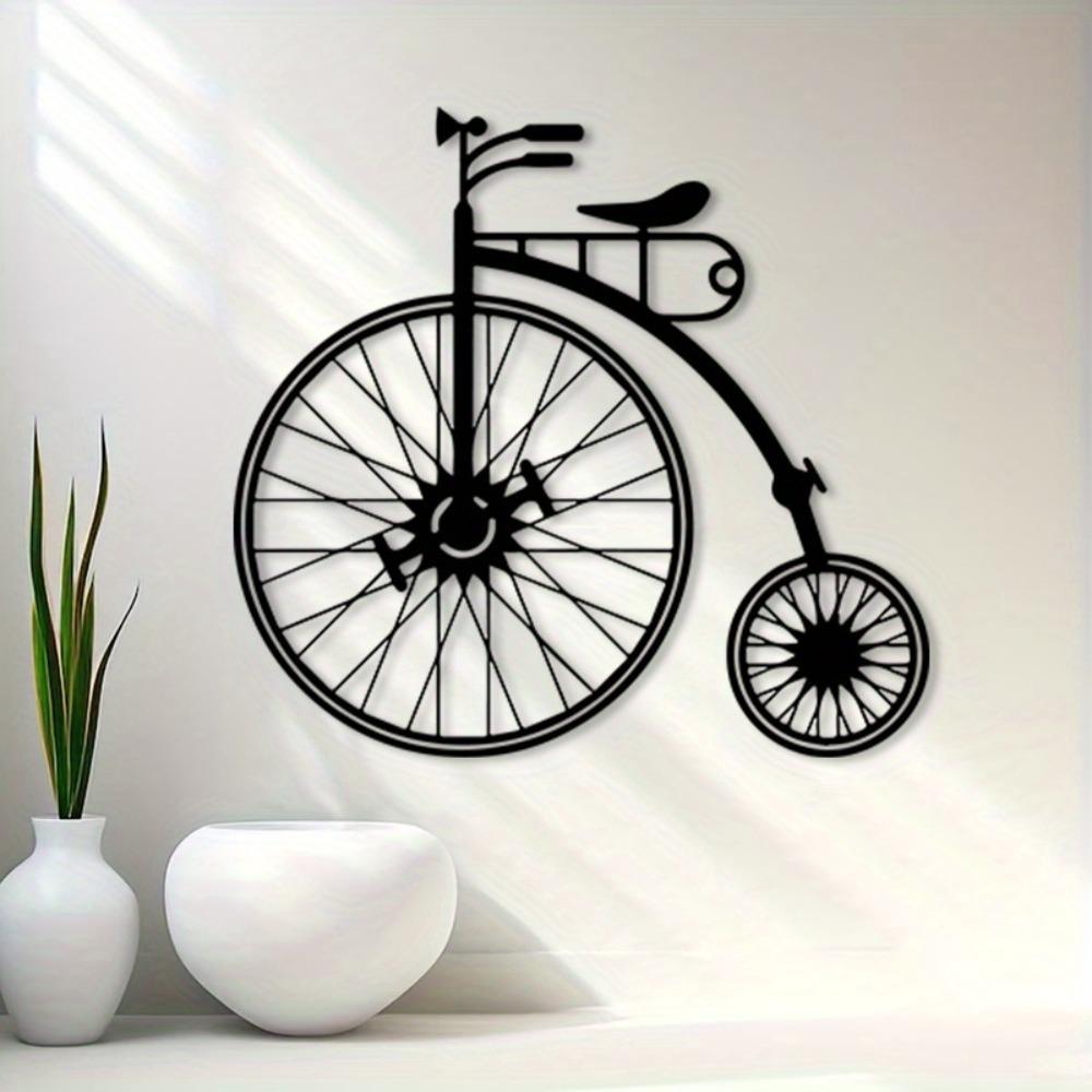 1 Stück Vintage Fahrrad Metall Wandkunst Rostfreies Eisen Dekor Zuhause Büro Retro Geschenk