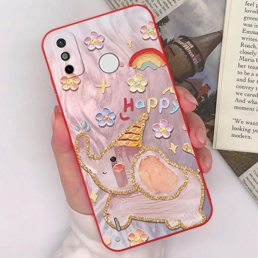 For Tecno Spark GO 2023 2022 2021 2020 2 3 Camon 12 15 Air Pro Pop 7 Phone Case Cute Cartoon Animal Patterns Matte Silicone Back Cover For Tecno Shell