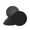 Suporturi de pahar din silicon Set elegant de 10 piese Antiaderente Absorb apa Rezistente la căldură Antiderapante Rotunde 10 cm (Piramidă)