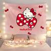 Cartoon HelloKitty Cute Wallpaper Bedroom Living Room Wall Tapestry Wall Hanging Cute Cartoon Style Hippie Tapestry Art Decorati