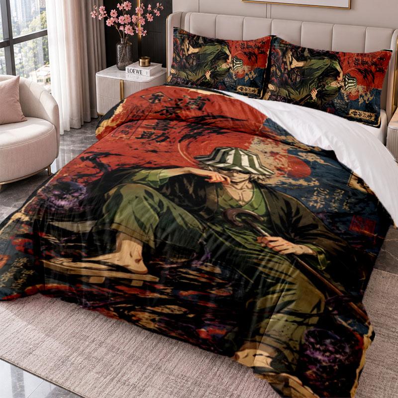 Bleach anime 3Pcs Bedding Set Duvet Cover With Two Pillowcases For Bedroom Home Decoration