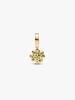 Pandora Four‑Leaf Clover Pendant Charm – Sterling Silver with 14k Gold Plating & Green Crystal – 762751C01
