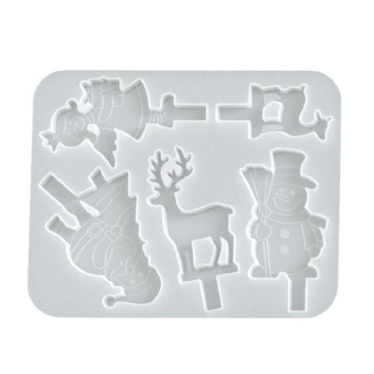 

Nonstick Easy Cleaning Mold Christmas Theme Silicone Texture Perfect for Crafting Figurines Decorations and Gift Making