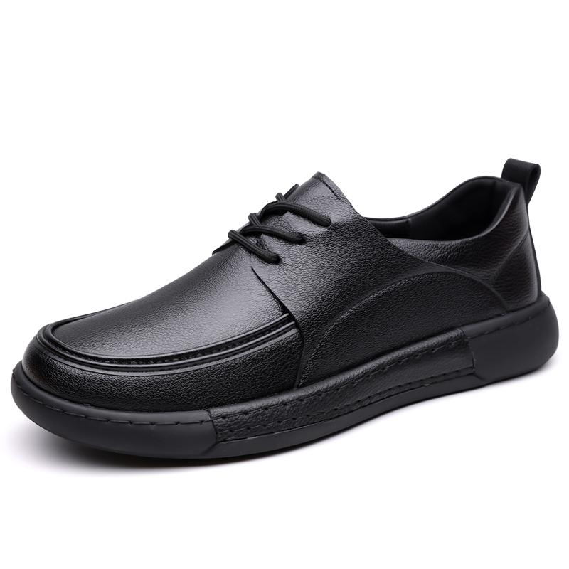 Fashion Business Flat Brown Oxford Lace Up Mens Leather Shoes Fashion Driving Shoes Man Loafers Comfortable Men's Casual Shoes Moccasins