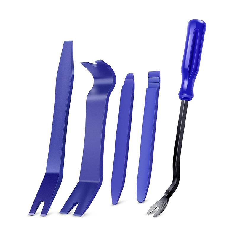 15/5Pcs Auto Trim Removal Tool Kit Pry Tools Car Fastener Rivet Clips Remover No-Scratch Car Radio Panel Door Trim Removal Set