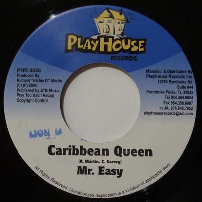 7inch Record MR. EASY - Caribbean Queen PHR0026 Playhouse Recor 2004 Jamaica Reggae, Ska & Dub Used