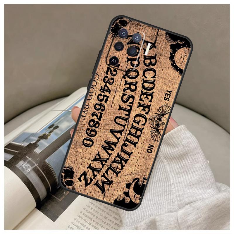 OUIJA BOARD Case For OPPO A96 A76 A16 A54 A74 A94 A98 A78 A5 A9 A15 A17 A77 A52 A72 A53S A57S A79 Cover
