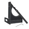 Multifunctional Adjustable Carpentry Square Protractor Tool For Accurate Woodworking Marking And Layout Tasks
