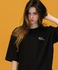 Tiajeu [Unisex] Beyond Lettering Special Double-Sided Short Sleeve T-Shirt (Black)