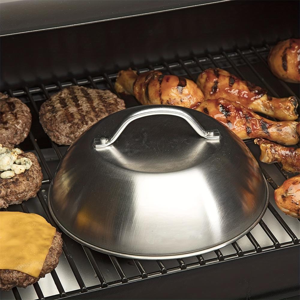 9inch Stainless Steel Oven Squeegee Cover Pan Cover Perfect for Outdoor Camping Picnics Barbecue Tools Accessory