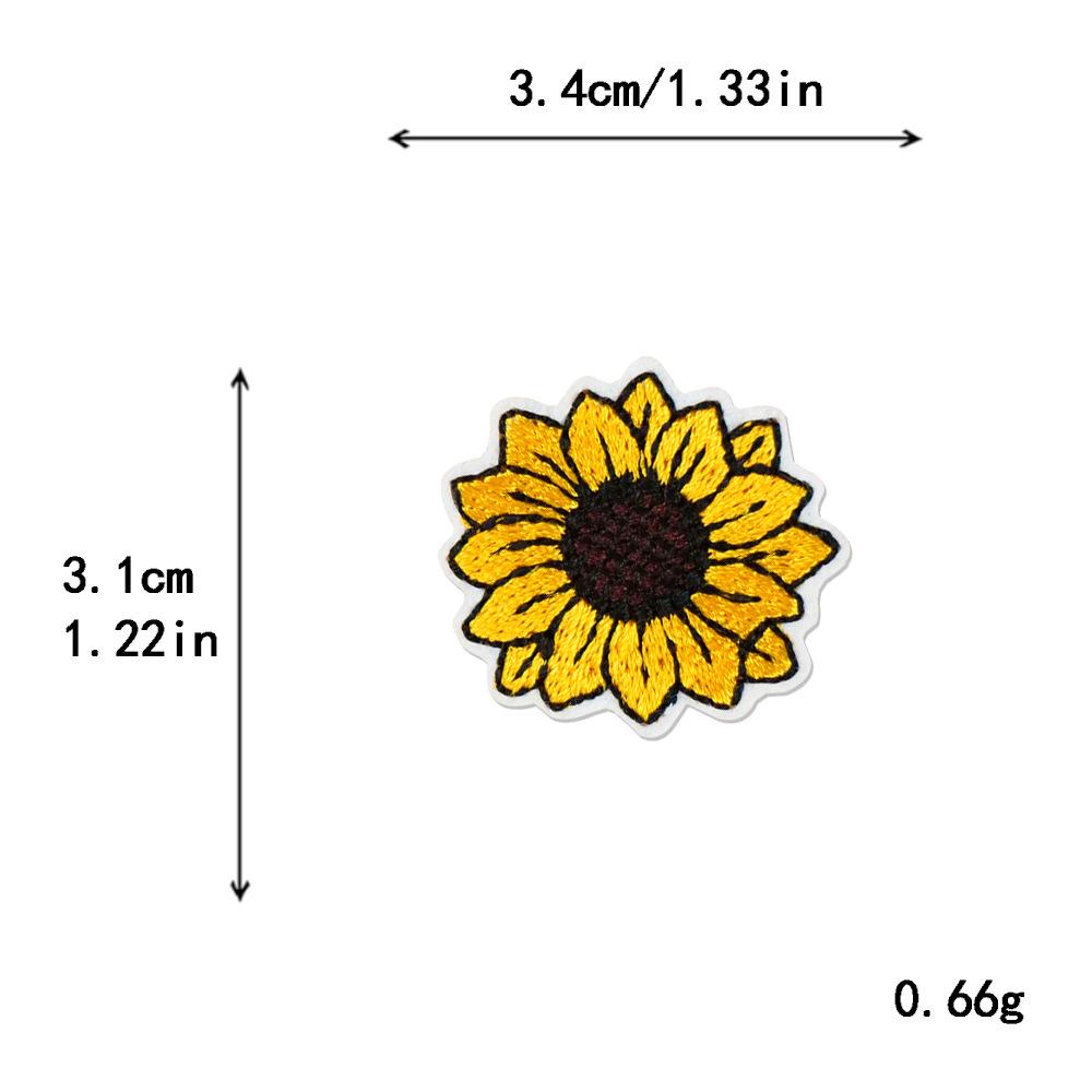 

Нашивка для вышивки подсолнуха и ромашки своими руками для шляп, сумок, курток и многого другого.