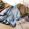 Boys' Fleece-Lined Jacket, Girls' Thickened Cotton Coat, Children's Zipper Stand-Up Collar Cotton Coat for Fall and Winter