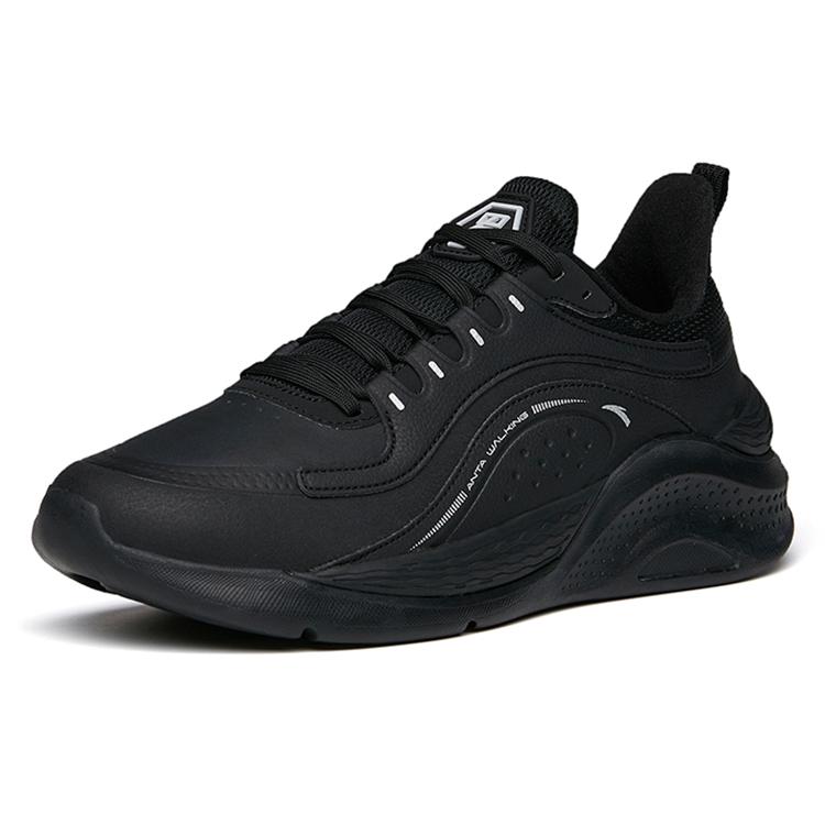 Anta Variety Training Collection Cushioning Slip Resistant Abrasion Resistant Low top Training Shoes Men's Black 112147715-15
