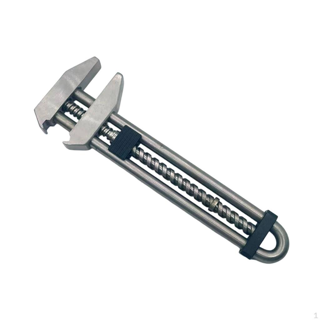 Adjustable Wrench Stainless Steel Spanner Multifunction with TwoJaw Clamping Faces