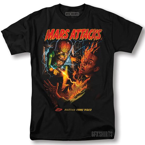 Mars Attacks Shirt Movie Classic Retro Vintage Graphic Design T-Shirt Unisex T-Shirt S