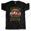Retro Vintage Jesus Christ Gym T Shirts Unisex Pure Cotton Christian Faith Tee Top Short Sleeved Funny Printed Graphic Tshirt Gift