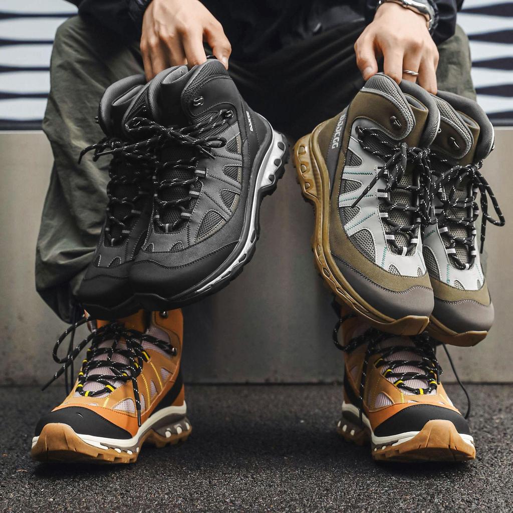 Autumn Mid-help Heavy-duty Hiking Shoes Tactical Boots Cycling Outdoor Non-slip and Wear-resistant Combat Boots