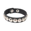 DIEZI Punk Goth Bat Skeleton Wrap Bracelet Women Men Vintage Harajuku Black PU Leather Chain Bracelet Bangles Halloween Jewelry