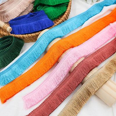 5Yards(4.5meters)/lot 2.8cm Wide Cheap Thicken Tassel Trims Polyester Curtain/Pillow Trim Earring/Bag Decorative Lace Fringe Sewing