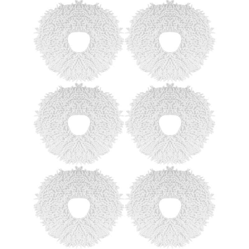 2/4/6/10Pcs Microfiber Mop Cloths for J1/J2 Robot Vacuum Cleaner Mop Pad Washable Wipes Replacement Accessories