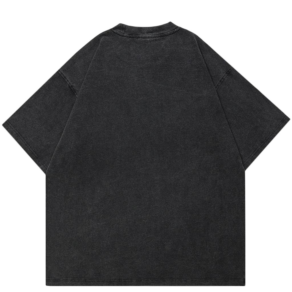 Streetwear Pour Homme DobSuffolk Grafisk unisex t-skjorte bomull vasket svart t-skjorte unisex topper T-skjorter sommer kortermet t-skjorte