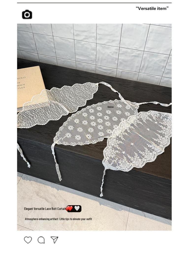 Jupe en Dentelle Jacquard Maille Coréenne avec Short Intégré