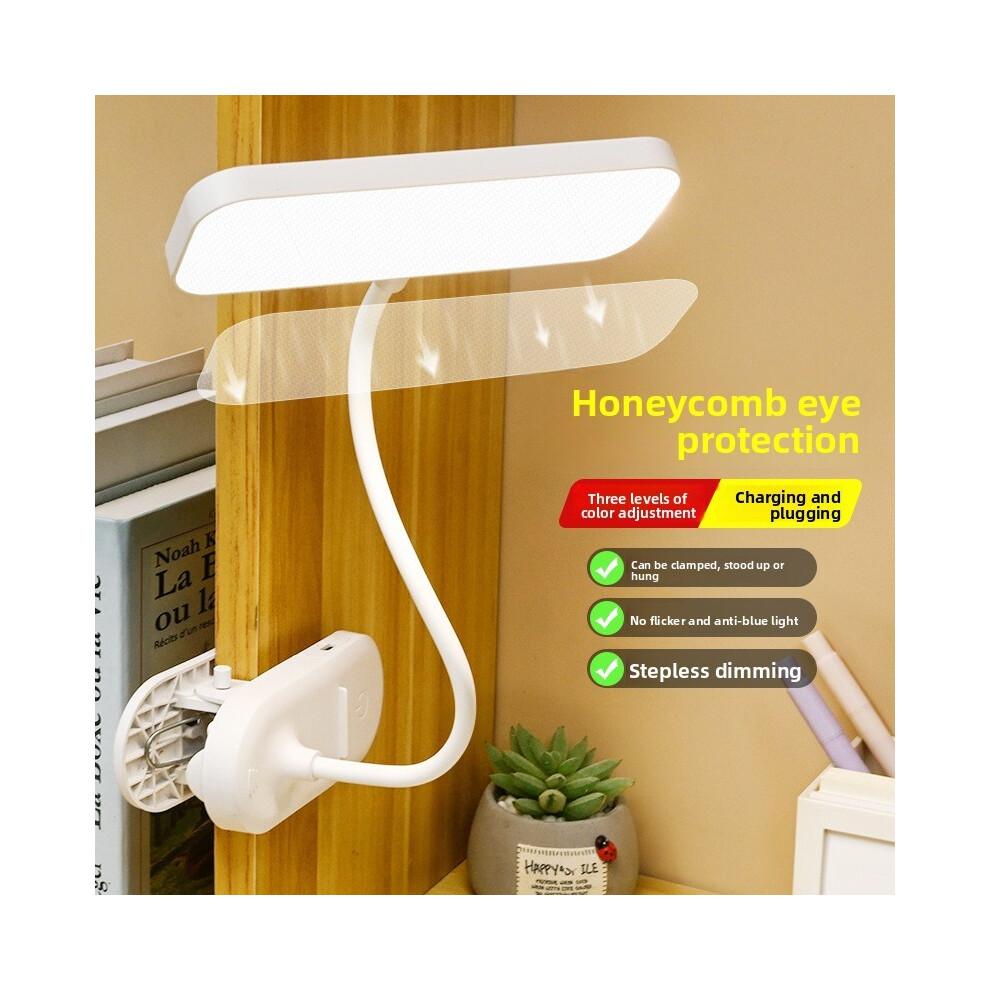 On Clip Led Desk Lamp Adjustable Brightness Room Reading Bedside Light Study