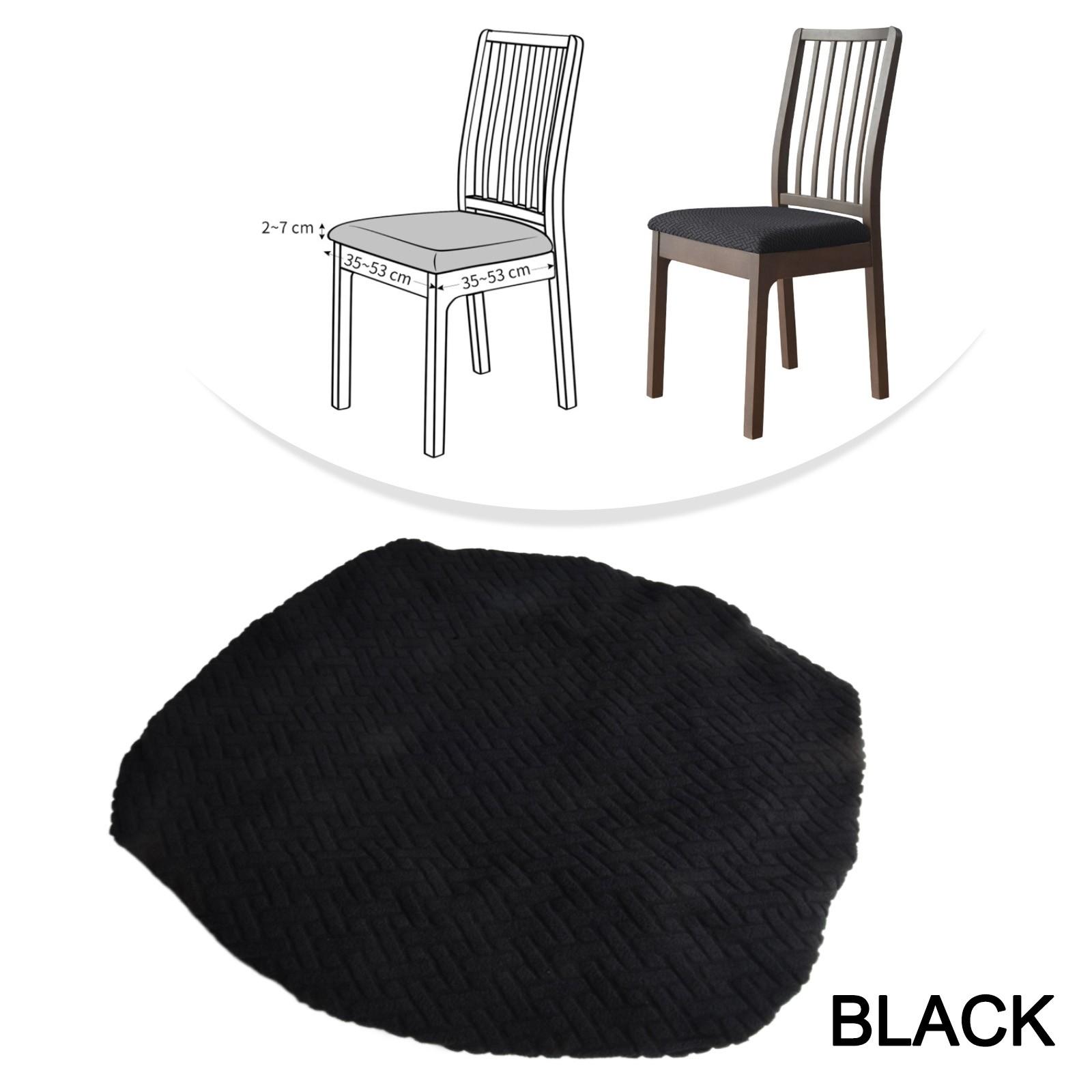 

Chair Cover Strap Chair Cover T Shaped Jacquard Fabric Easy To Maintain чёрный