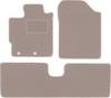 Beige Velours-Fußmatten für: Toyota Yaris III Benzin (2011-2019)
