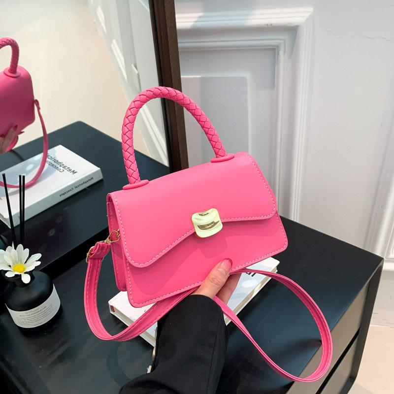 Contrasting colors early autumn 2025 summer new casual fashion simple portable crossbody shoulder small square bag