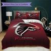 Atlanta Falcons Muster Bettwäsche Steppset Steppdecke Kissenbezug Heimdekoration Geburtstagsgeschenk (1*Bettbezug + 2*Kissenbezug ohne Füllung)
