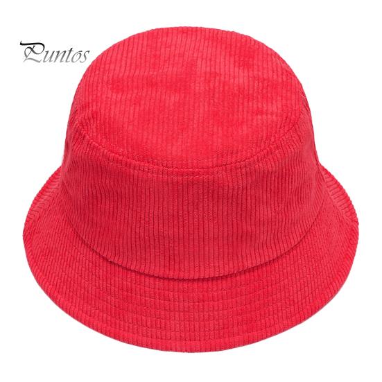 Sombrero de Pescador Cubo Plegable Liso Perfil Bajo Color Sólido Casual Mantener Caliente Hombre Pana Invierno Térmico Hombres Mujeres Gorra para Exterior Adultos
