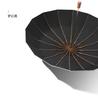 16 bone titanium silver folding umbrella, three-fold retro wood handle sun protection and UV protection dual-purpose sun umbrella