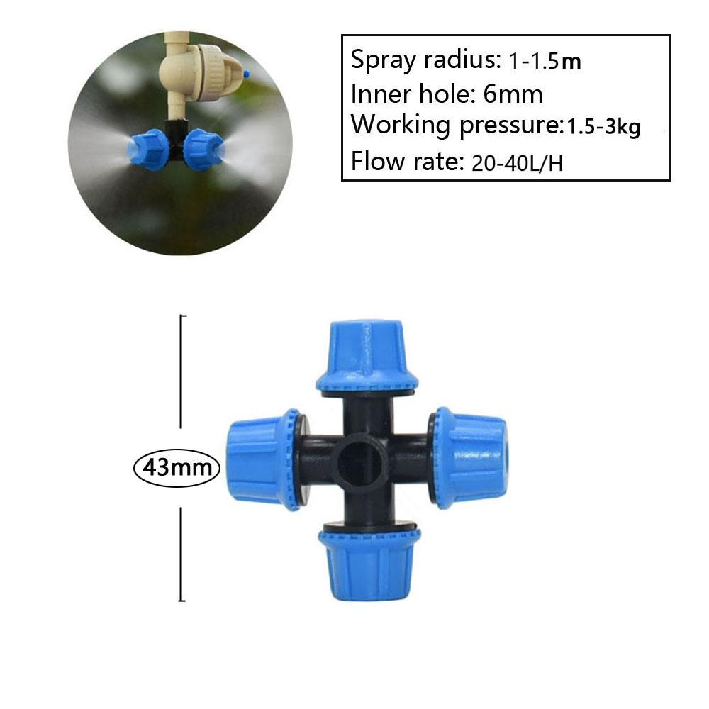 

Garden Greenhouse Mist Sprinkler Blue Hang Anti Drip Misting Nozzle Atomization Irrigation System Humidification Cooling