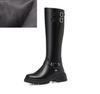 Fashion GKTINOO Knight Boots Women 2024 New Microfiber Leather Winter Boots Women Non-slip Women Large Size Platform Long Boots Women