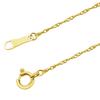 Lala Christie Necklace 18K Wire Diameter Width Approximately Length Chain, Screw, Gold, 0.21mm, 1.3mm, 40cm, Lc97-0043-yg-021-40