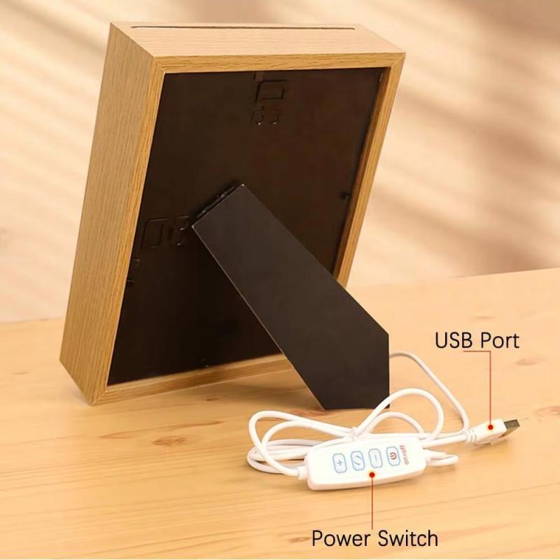 1 Set Verwandelt Skizzen in Farbe mit Lichtmagie Moderne Heim Wanddekoration LED Po Rahmen Acryl Leuchtkasten