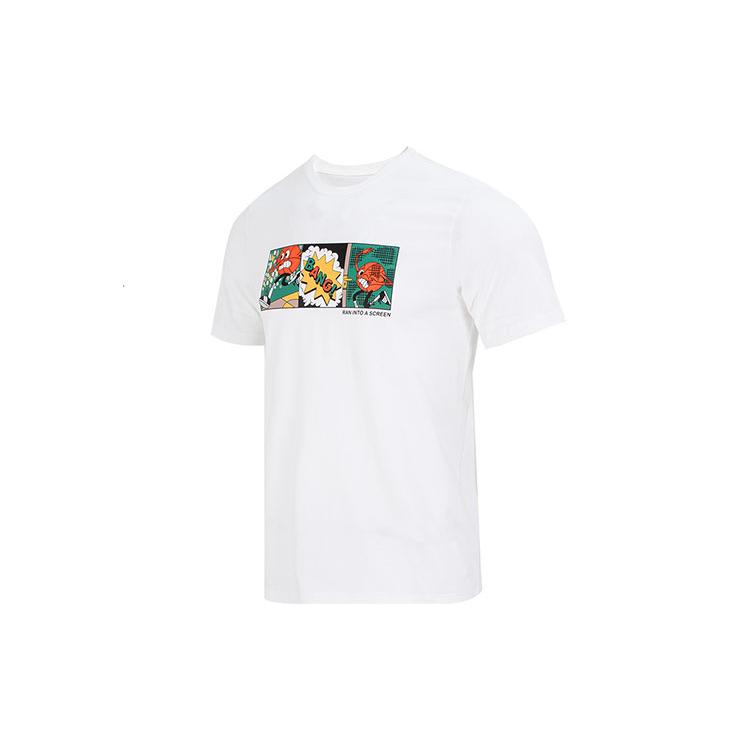 Adidas T Shirts Men's White Crew Neck Moderate IC1866