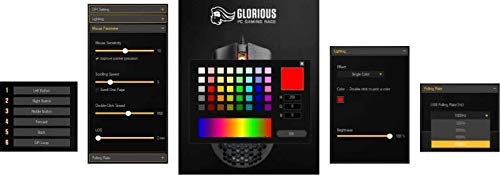 Glorious Model O Wired Gaming Mouse, Lightweight, 6 Programmable Buttons, USB Mouse, Illuminated, Official Japanese Product (58g)