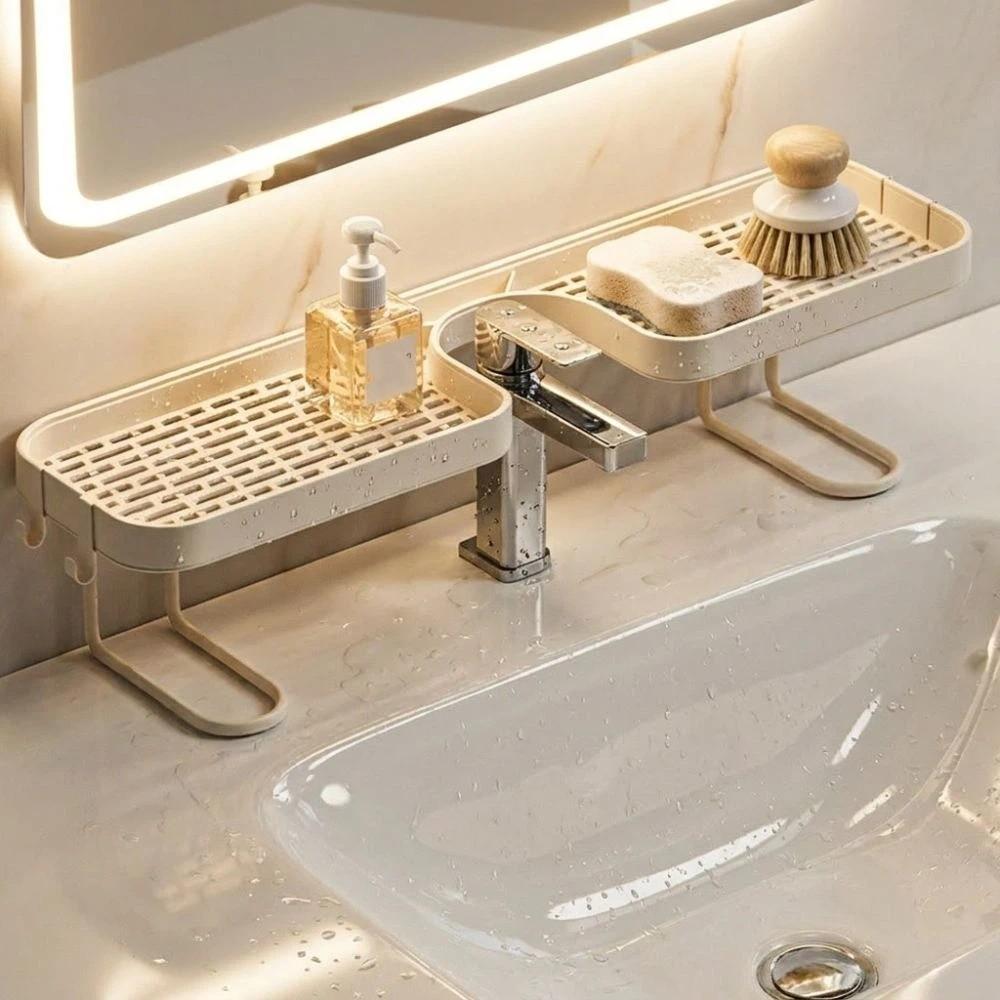 Mesh Faucet Storage Shelf Water Drainage Kitchen Drainage Holder Counter Organizer  Laundry Sink