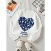 European sizes Girls' Soft Crewneck Sweatshirt "Make Art" Print, Casual for Fall Winter, Ideal Holiday Present.