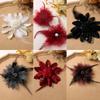 Multi Use Design Organza Flower Hair Clip Floral Clothing Accessory  For Dress Decor