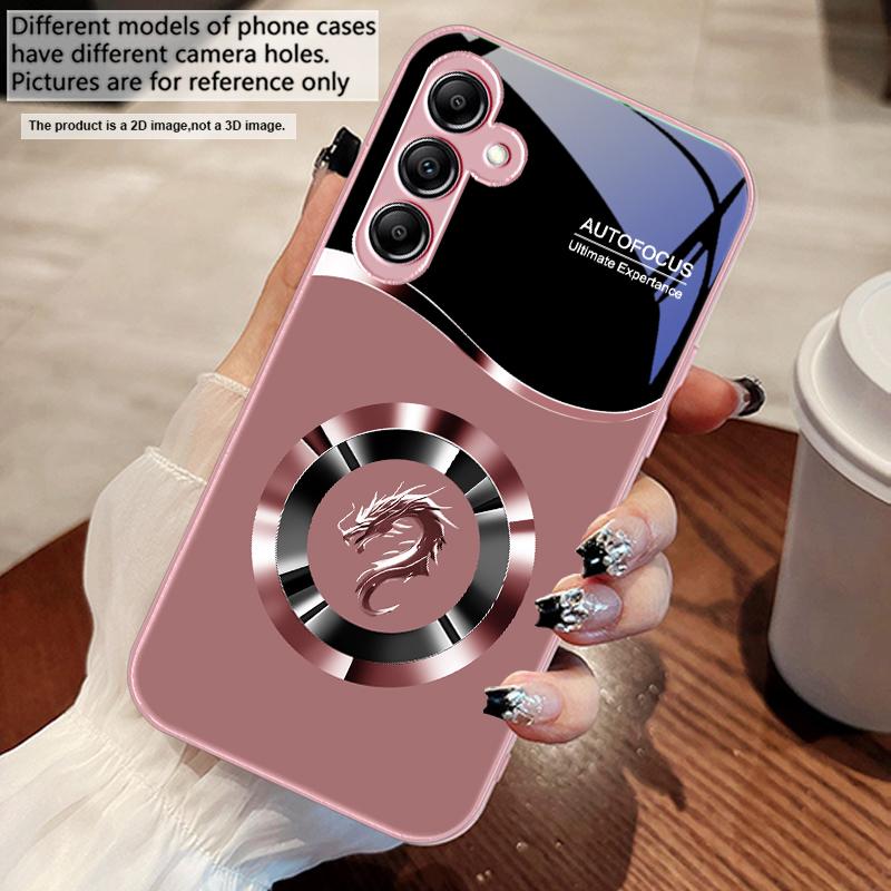 Circle New Dragon Head For Samsung A 73 72 71 A70 56 55 54 A53 52 A51 A50 42 A35 A34 33 32 31 26 25 24 23 22 30 glass phone case